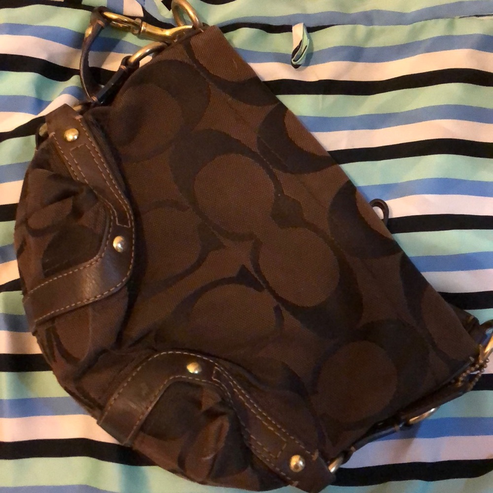 Coach brown mini purse